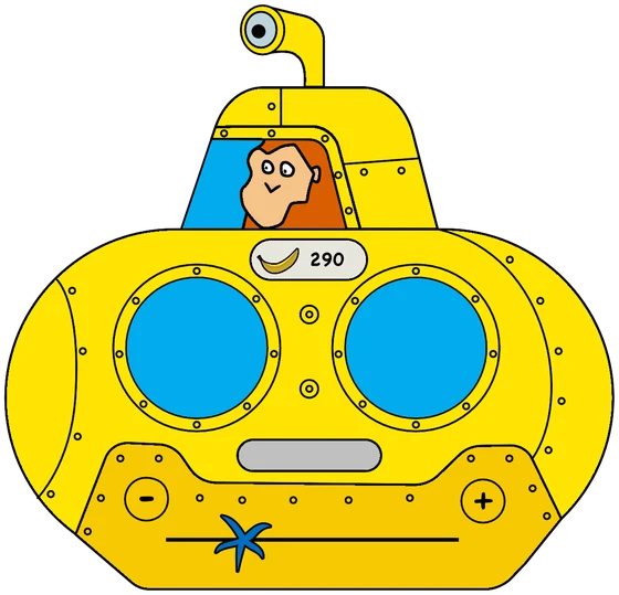 El submarino amarillo de Monke